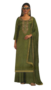 Ambarlyn Partywear Shimmer Jacquard Silk Salwar Kameez Hand Work Embroidered Womens Dress
